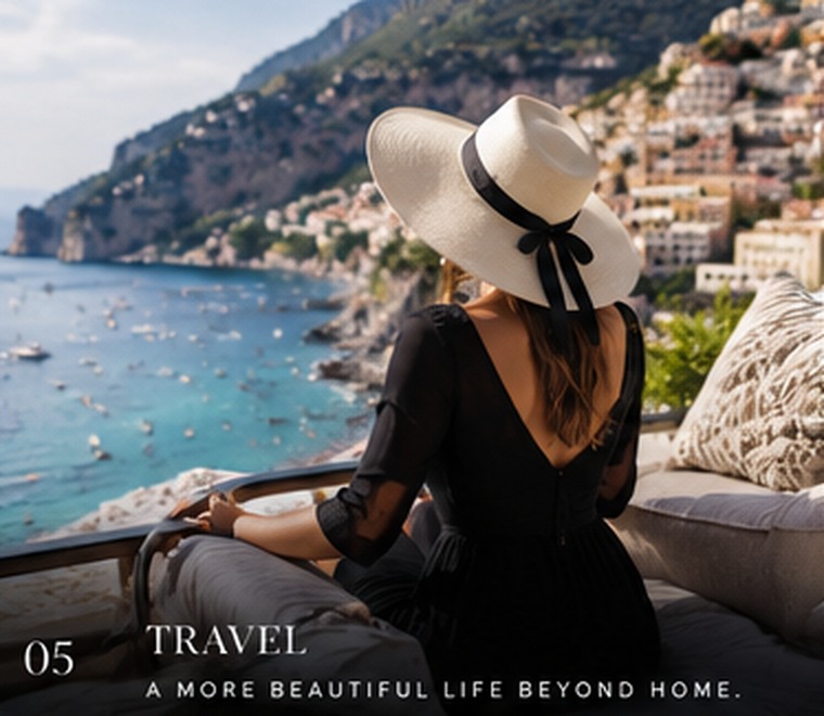 A relaxed lifestyle moment in a beautiful setting